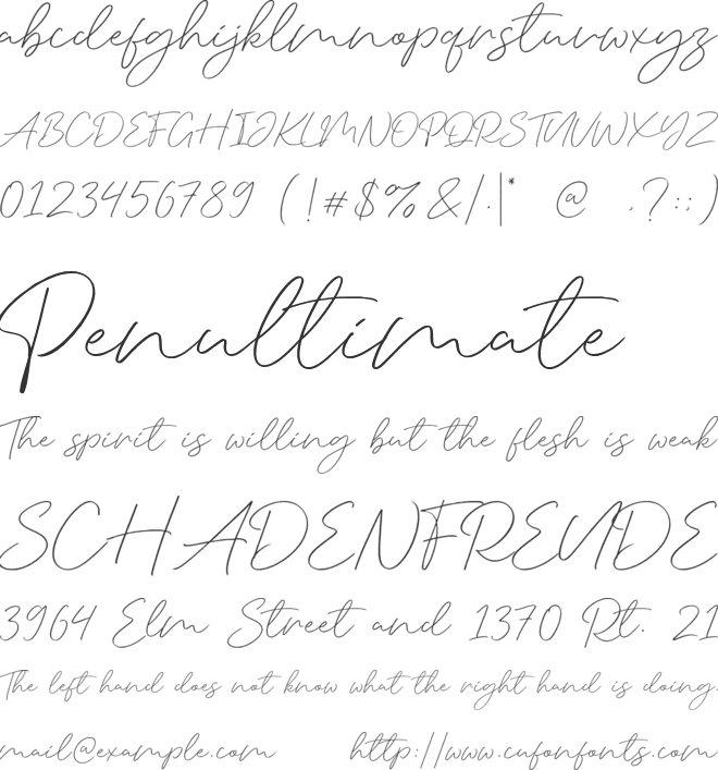Silent Caroline font preview