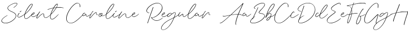 Silent Caroline Regular font
