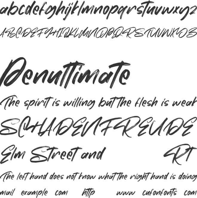 Moriss Ward Free font preview