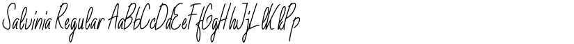 Salvinia Regular font