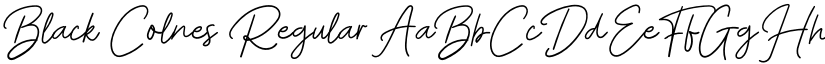 Black Colnes Regular font