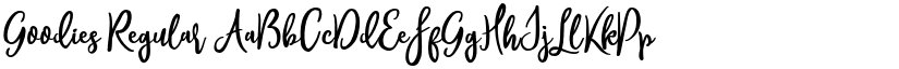 Goodies Regular font