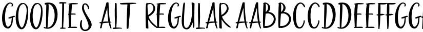 Goodies Alt2 Regular font