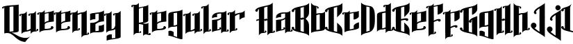 Queenzy Regular font