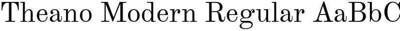 Theano Modern Regular font