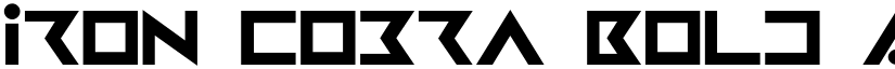 Iron Cobra Bold font