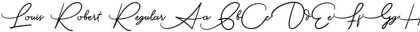 Louis Robert Regular font