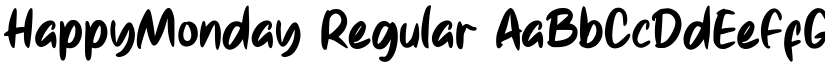 HappyMonday Regular font