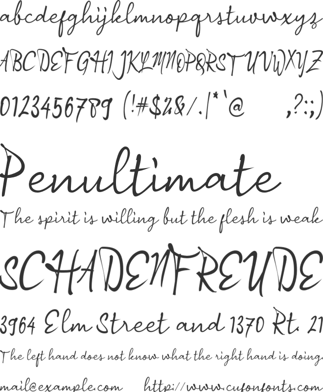 a Andragogy font preview