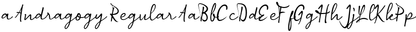 a Andragogy Regular font