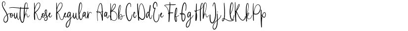 South Rose Regular font