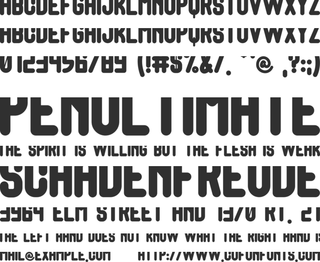 Eathoma Sans font preview