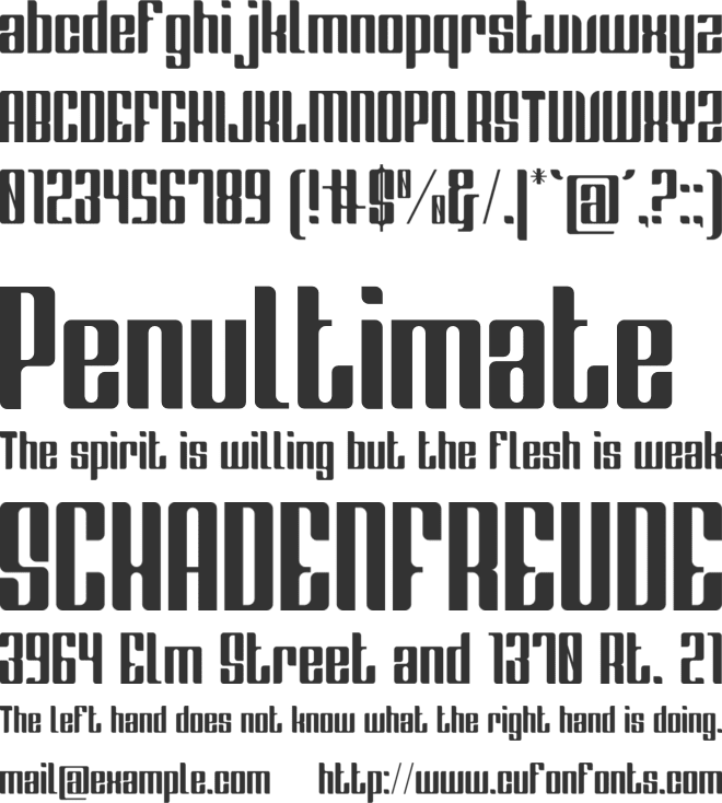 Greenleaf font preview