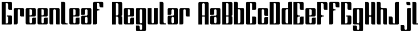 Greenleaf Regular font