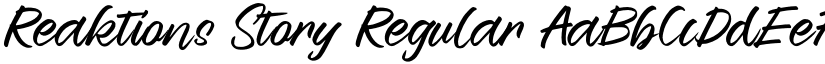 Reaktions Story Regular font