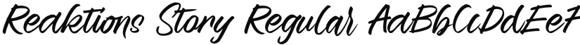 Reaktions Story font download