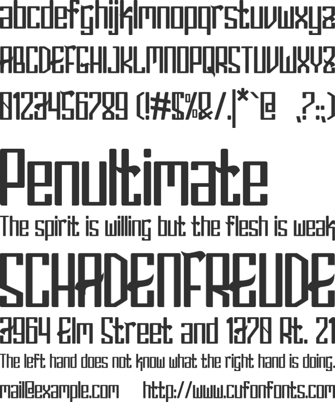 HERISON font preview