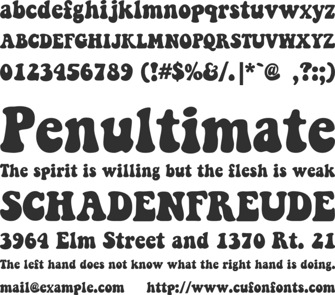 Keep on Truckin font preview