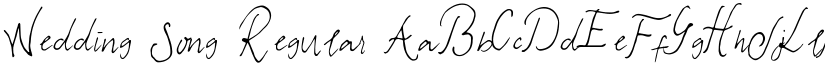 Wedding Song Regular font