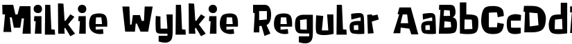 Milkie Wylkie Regular font