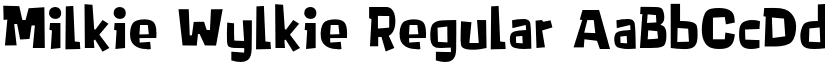 Milkie Wylkie Regular font