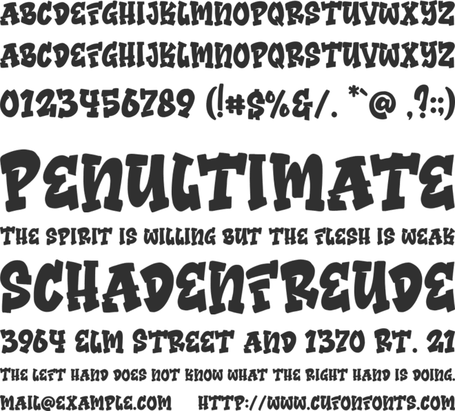 Bomber Squad font preview