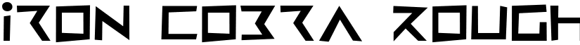 Iron Cobra Rough font