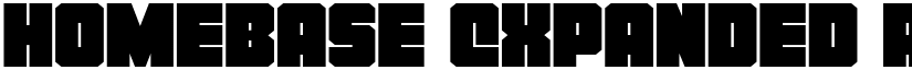 Homebase Expanded Regular font