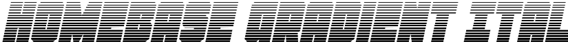 Homebase Gradient Italic Regular font