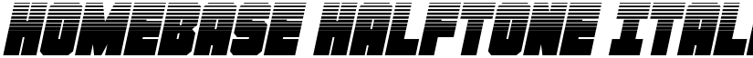 Homebase Halftone Italic Regular font