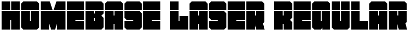 Homebase Laser Regular font