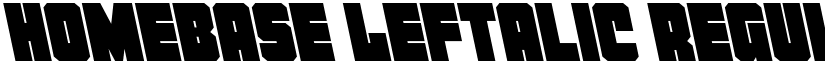 Homebase Leftalic Regular font