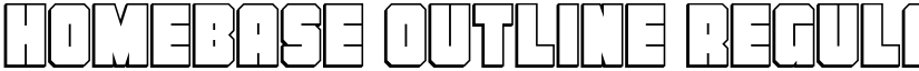 Homebase Outline Regular font