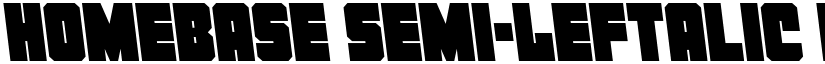 Homebase Semi-Leftalic Regular font