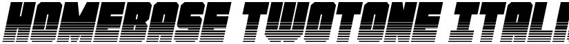 Homebase Twotone Italic Regular font