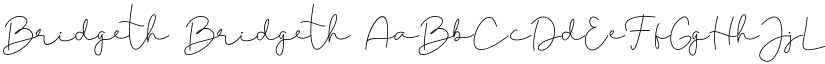 Bridgeth Bridgeth font