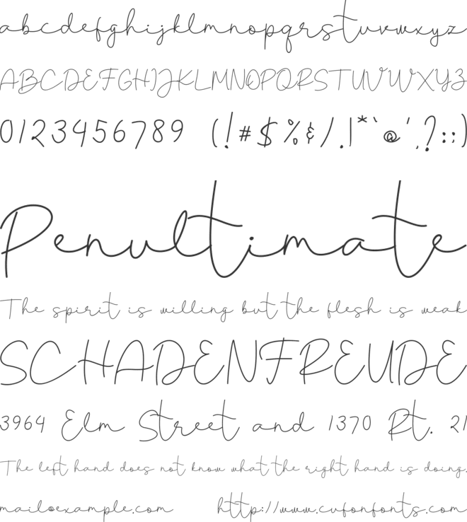 Bridgeth font preview