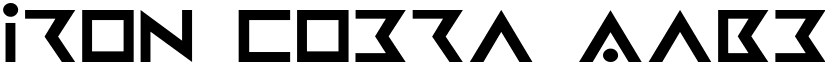 Iron Cobra font