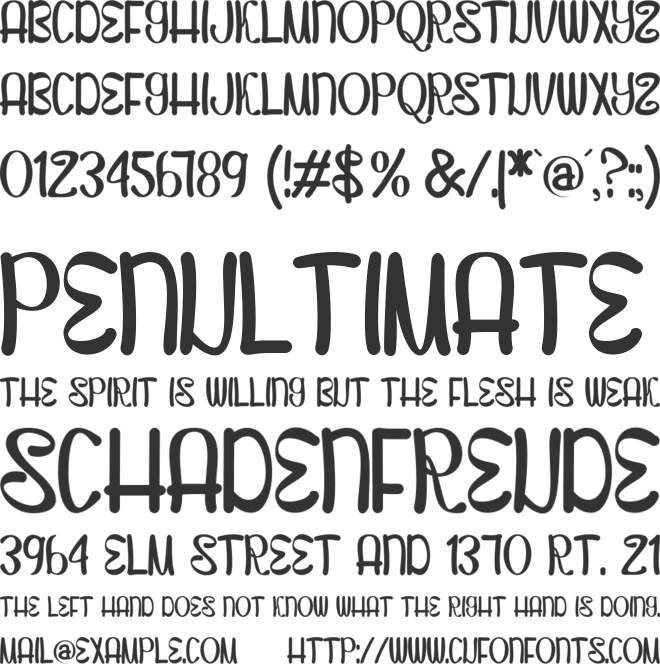 LOVE HONEY font preview