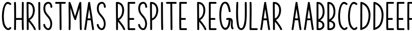 Christmas Respite Regular font