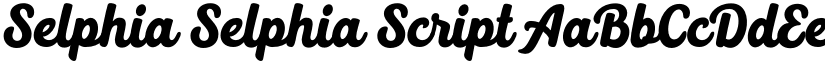 Selphia Selphia Script font