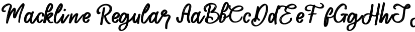 Mackline Regular font