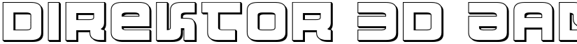 Direktor 3D font