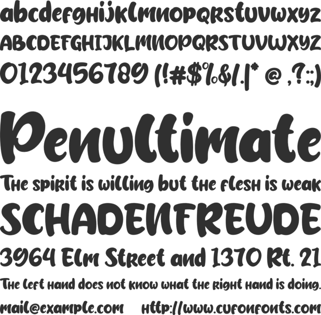 Schofield font preview