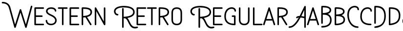 Western Retro Regular font