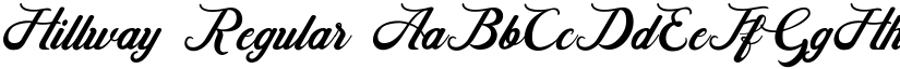 Hillway Regular font