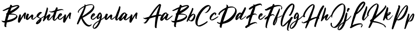Brushter Regular font