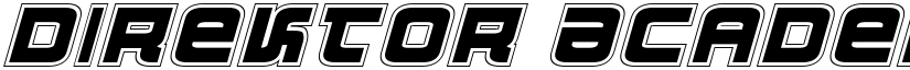 Direktor Academy Italic font
