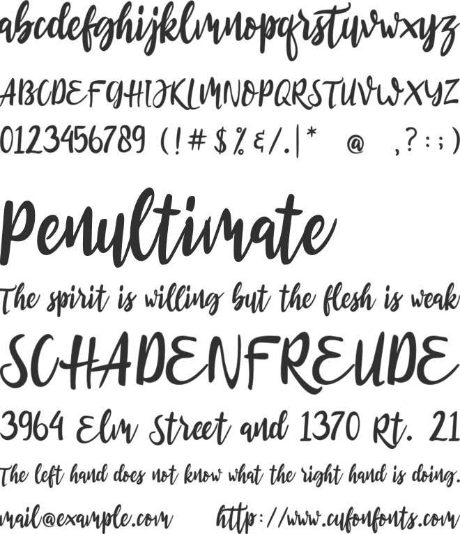 Roullasse font preview