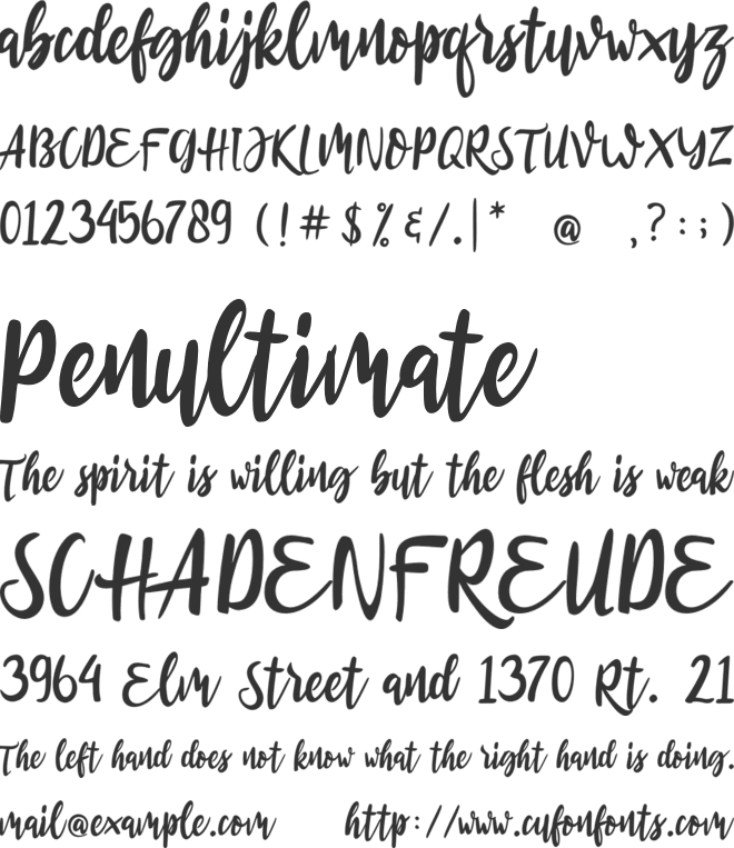 Roullasse font preview